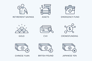 78 Fintech Line Icons, an Outline Icon by Flat Icons (Thumbnail 10 of 10)