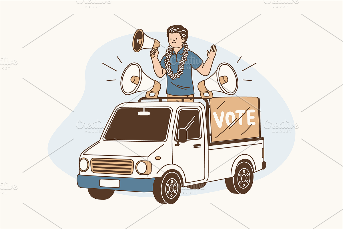 The Campaign Trail Illustration, an Object Graphic by Jump Studio (Photo 12 of 12)