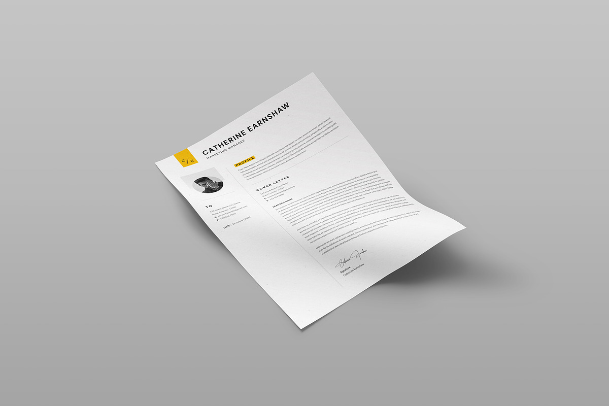 Marketing Manager Resume Template, a Resume Template by PixelStudio (Photo 7 of 9)
