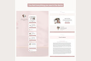Systeme.io Blush Link in Bio, a Landing Page Template by Hayley's Digital Hub (Thumbnail 6 of 10)