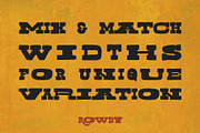 Rowdy, a Slab Serif Font by Midnight Grim (Thumbnail 3 of 8)