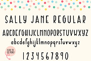 Sally Jane San Serif Font Trio, a Sans Serif Font by On the Mark Designs (Thumbnail 2 of 10)