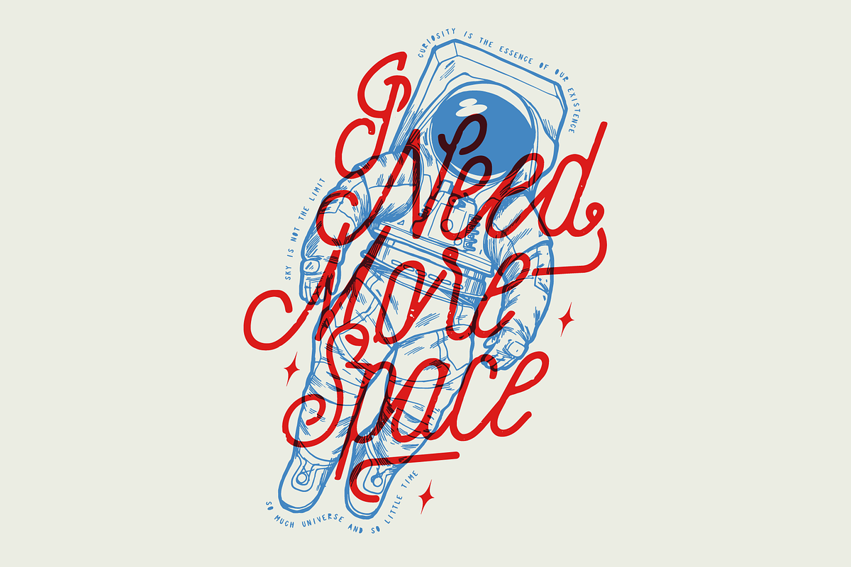 Need More Space, a Healthcare Illustration by hand draw