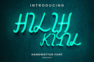 Hilih Ktil - Latin Handwritten Font