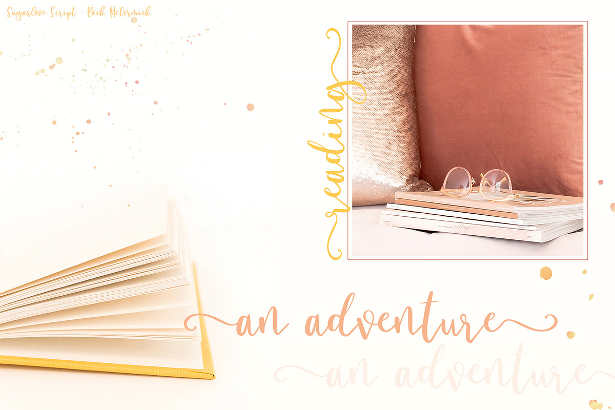 Sugarlove Script, a Script Font by Beck McCormick (Photo 7 of 9)