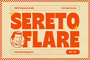 Seretoflare, a Sans Serif Font by graphicook (Thumbnail 1 of 10)