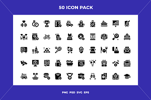 New year proposals icons, an Outline Icon by Wencory