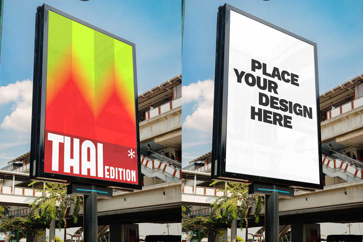 Vertical Billboard Mockup, a Mockup by Simetrica Labs (Photo 3 of 3)
