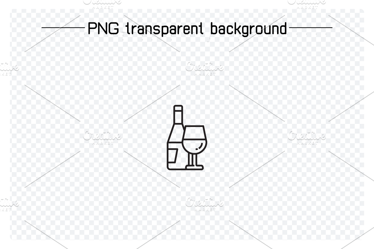 Beverage and Drinks Line Icons, an Outline Icon by Designfour (Photo 6 of 7)