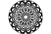 Black Floral Mandala Vector Bundle, a Decorative Illustration by Designer_Momina (Thumbnail 21 of 21)