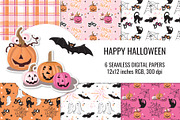 Cute Halloween Digital Papers, a Pattern Graphic by ItsDianaDesign (Thumbnail 1 of 4)