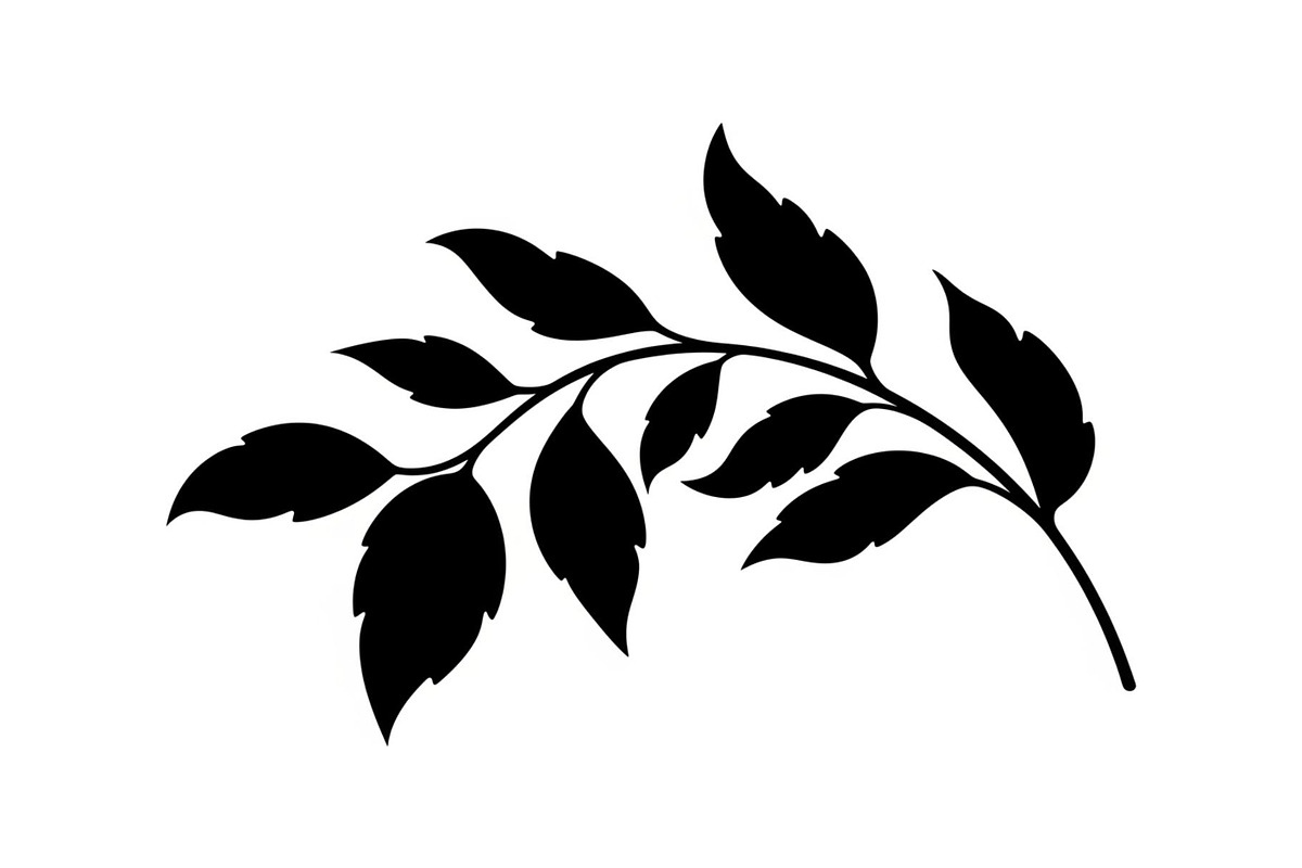 Botanical Leaf Silhouette Bundle, an Illustration by yasushie (Photo 30 of 51)