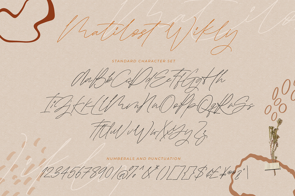 Matilost Wikly, a Script Font by Alcode (Photo 8 of 13)