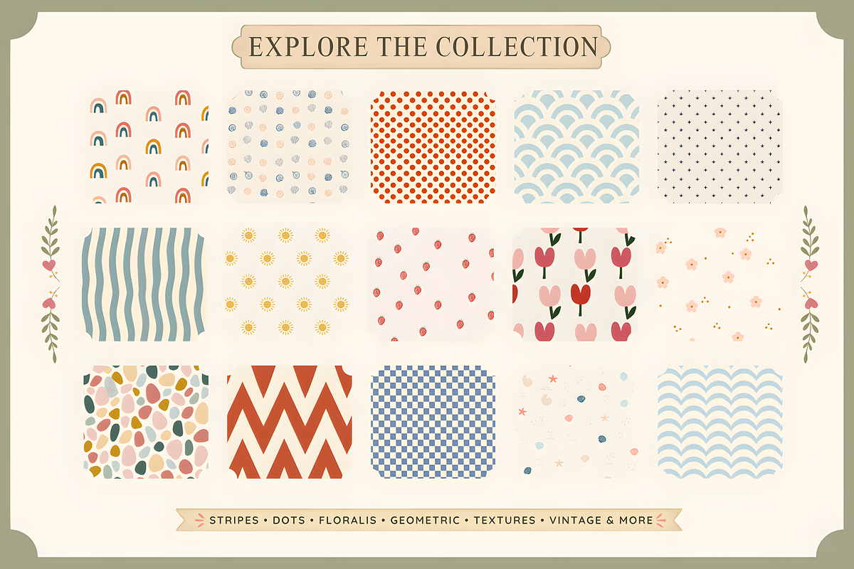 Procreate Poster Background Patterns, a Brush Add-On by HopeArtIllustration (Photo 6 of 10)