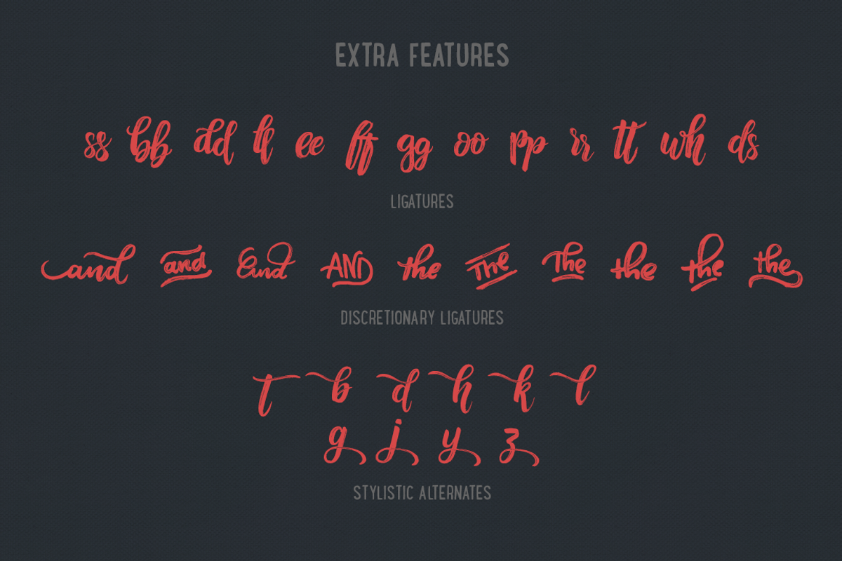 Nafasyah - Brushed Font Duo, a Script Font by endita (Photo 5 of 12)