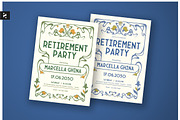 Retirement Party Invitation, a Card Template by Neermana (Thumbnail 1 of 4)