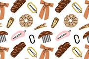Hair accessories, seamless pattern, a Pattern Graphic by Good Studio (Thumbnail 2 of 10)