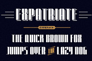 Expatriate Typeface, a Serif Font by Adhreza (Thumbnail 1 of 4)