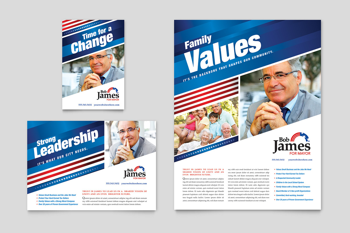 Political Campaign Flyer Template, a Flyer Template by StockLayouts (Photo 3 of 3)