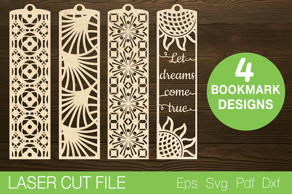 Bookmark Laser Cut SVG, a Templates & Theme by Lerina Art (Photo 1 of 3)