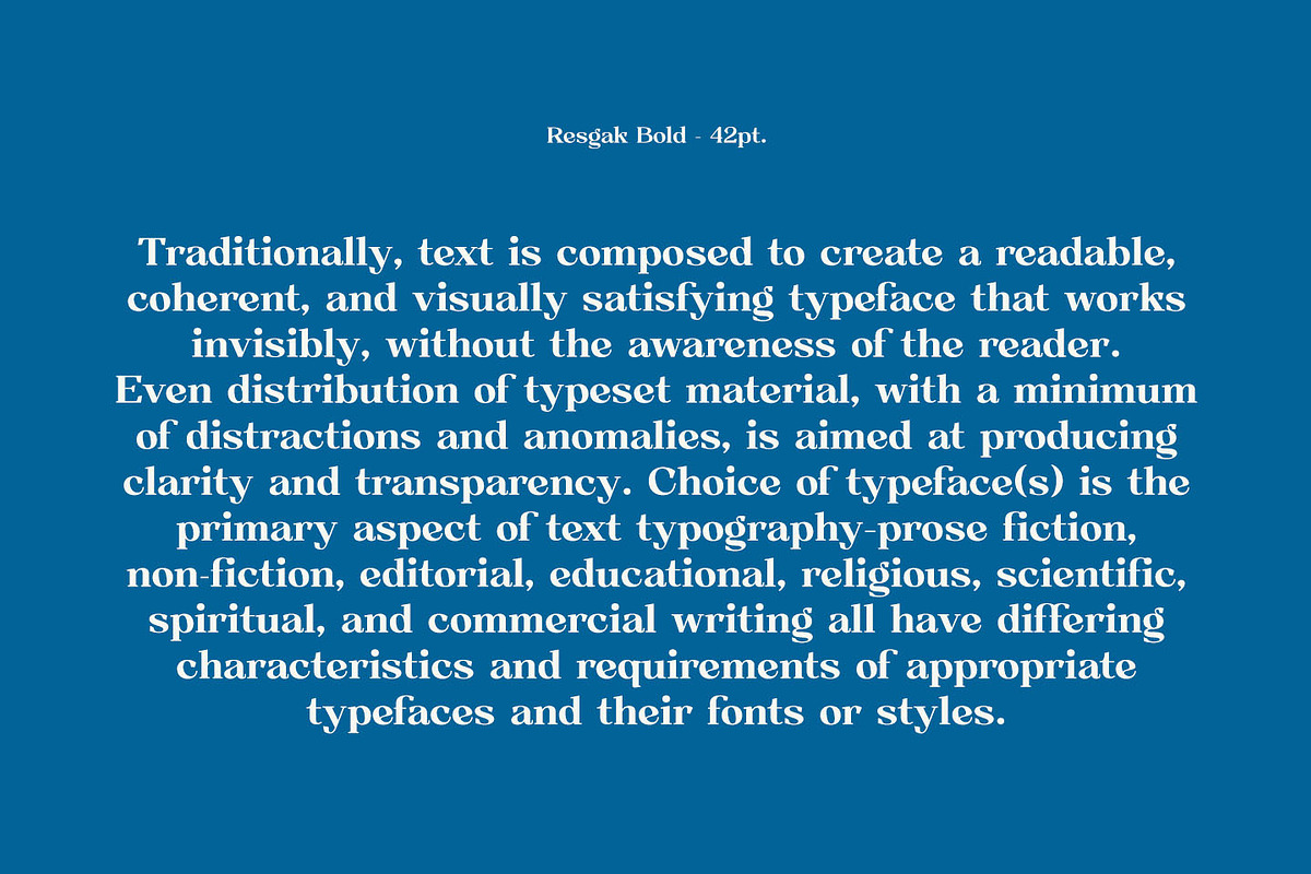 Resgak - Serif Family, a Serif Font by Kulokale (Photo 8 of 12)