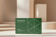Minimalist Business Card Mockup in E, a Product Mockup by Mego-studio (Thumbnail 4 of 5)