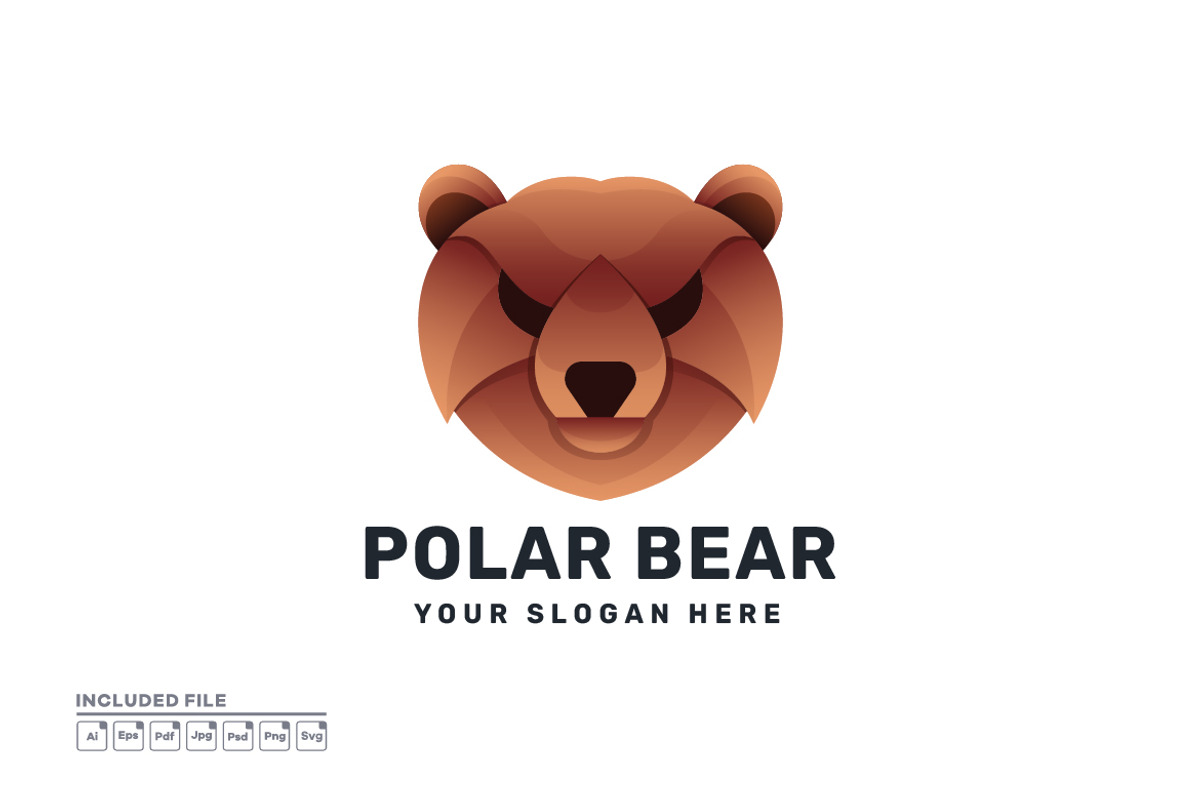 Polar Bear Logo Icon Design Vector, a Branding & Logo Template by yuanesei