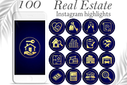 Real Estate Instagram highlights, a Social Media Template by Amiraliya (Thumbnail 1 of 4)