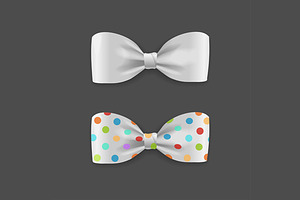 Bow Tie Set. Vector