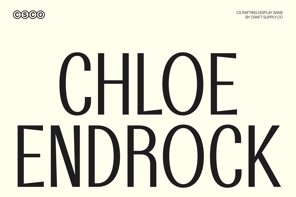 CS Rafting – Modern Sans Serif, a Sans Serif Font by Craft Supply Co. (Photo 2 of 8)