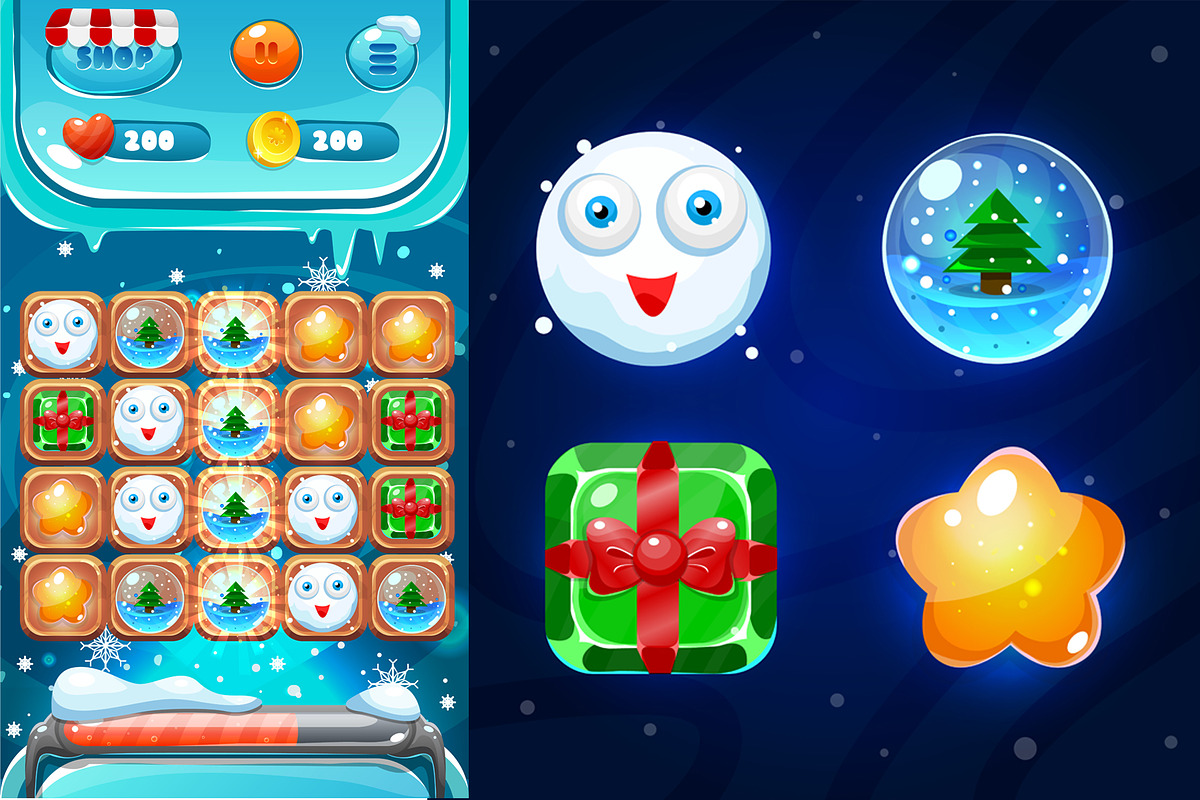 Winter Game Pack Match 3, a Templates & Theme by JUBO (Photo 2 of 4)