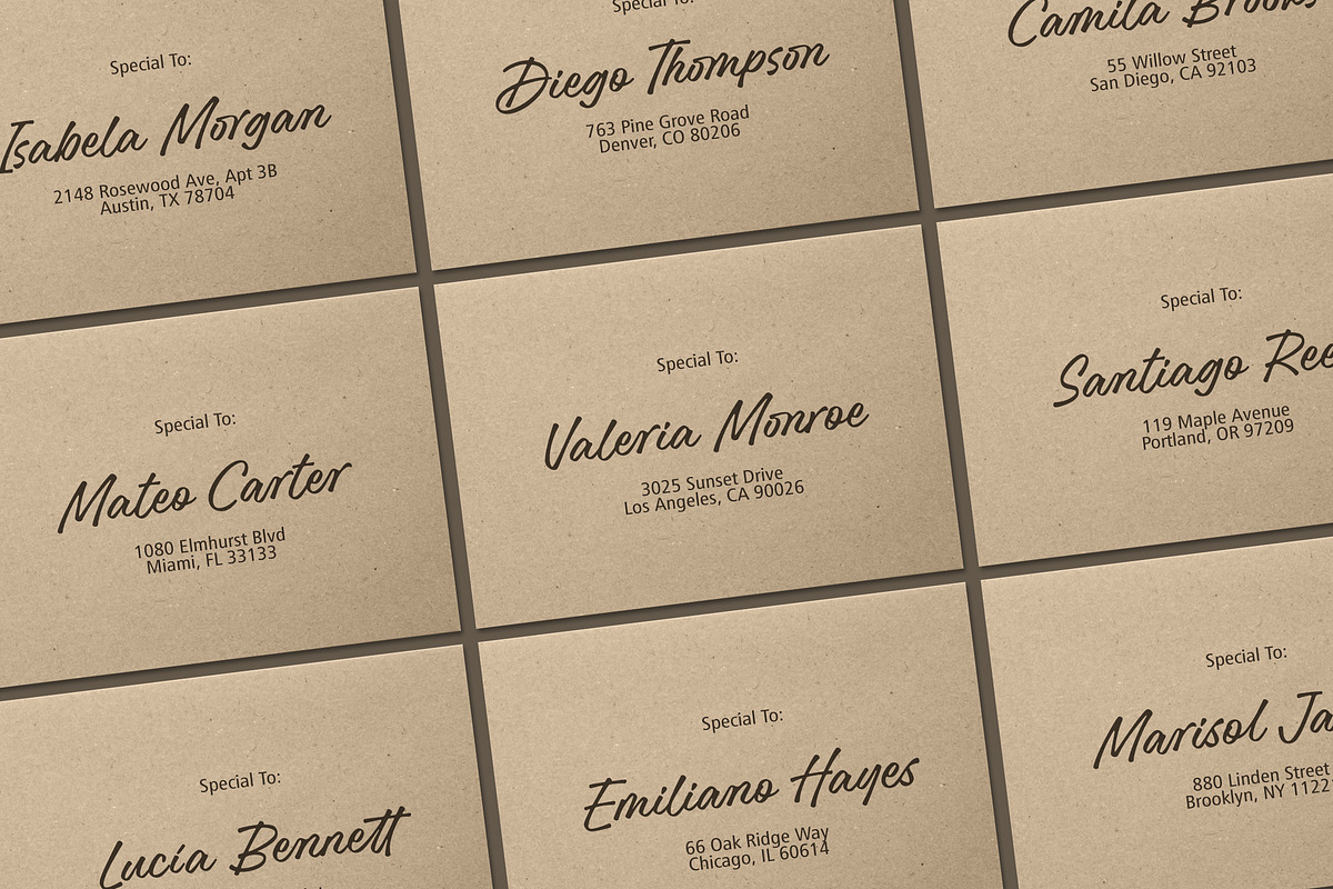 Confides - Handwritten Script Font, a Font by Subectype Studio (Photo 5 of 14)