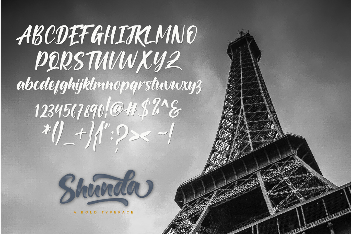 Shunda Typeface preview 6