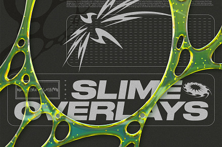 Slime Overlays - PNG's and Mockups