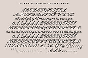 Dusty Strokes Archive Vintage Script, a Script Font by Struvictory.art (Thumbnail 6 of 9)