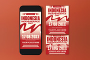 Red Indonesian Day Flyer Set, a Flyer Template by graphicook (Thumbnail 3 of 3)