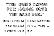 Stripe 3D handmade Font, a Font by Fun Font Shop (Thumbnail 2 of 2)