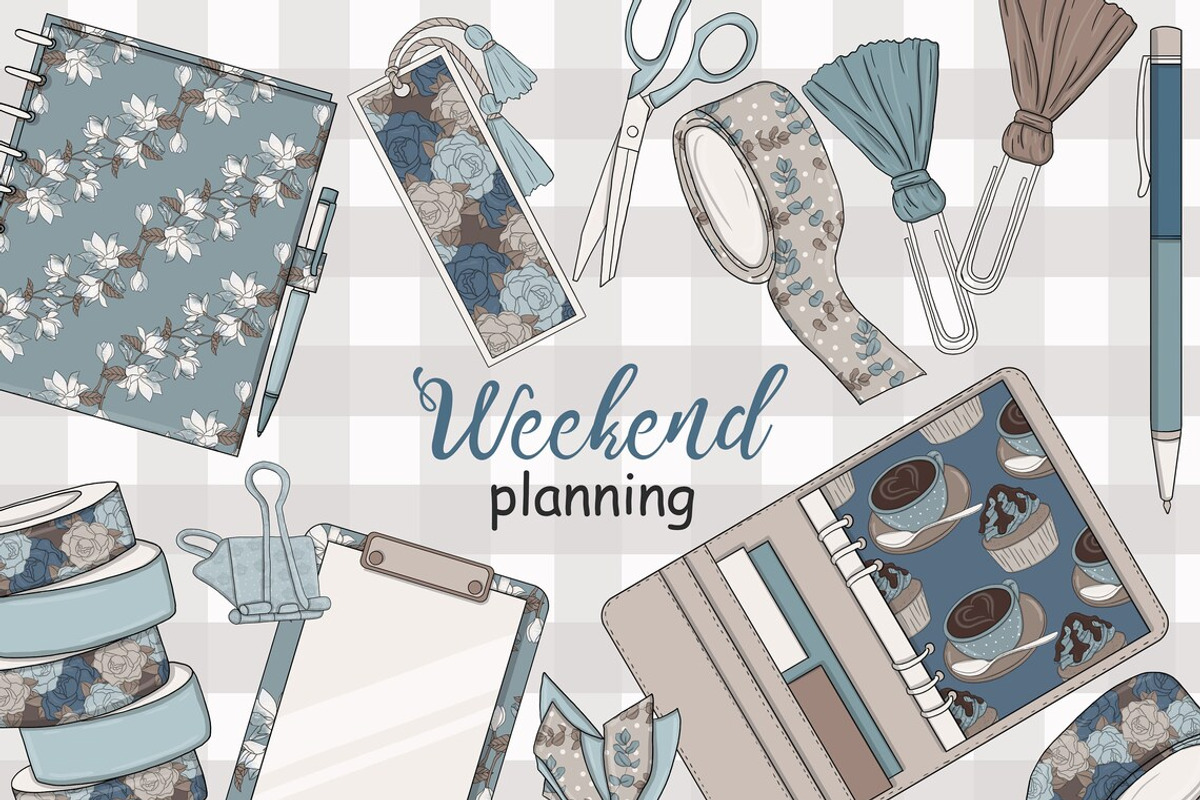 Weekend Planning Collection, a Work Illustration by GlamArtZhanna (Photo 1 of 3)