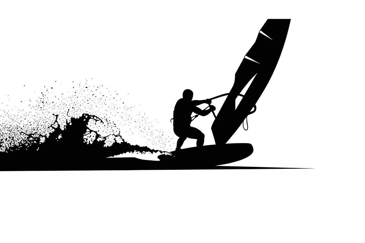 Water Ski Silhouette Vector Bundle, an Illustration by Designs_River (Photo 29 of 51)