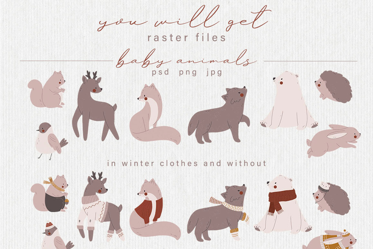 Hygge Christmas • Kids collection, an Animal Illustration by moolesya (Photo 16 of 17)