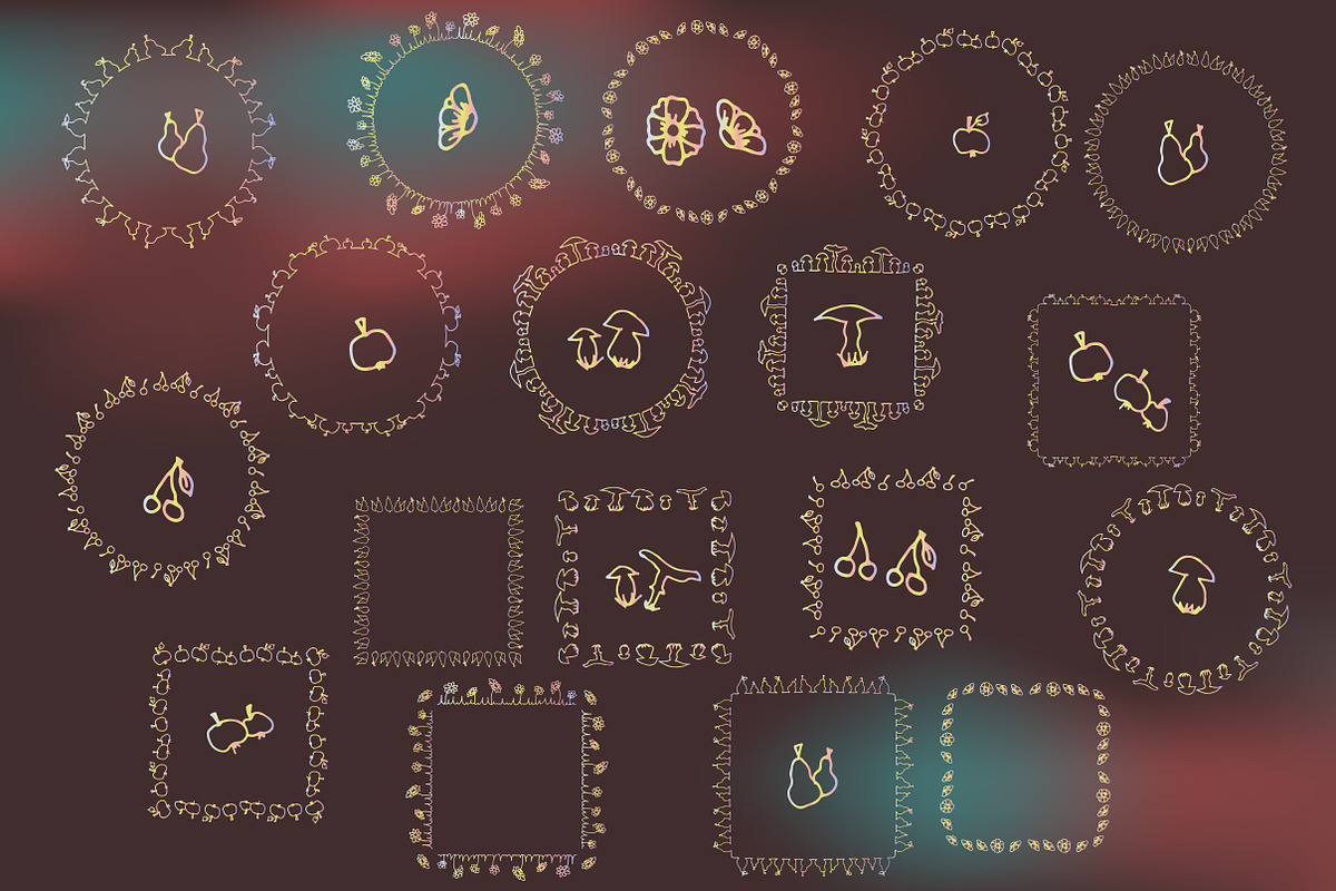 9 decorative vector brushes, a Brush Add-On by artabramova (Photo 2 of 2)