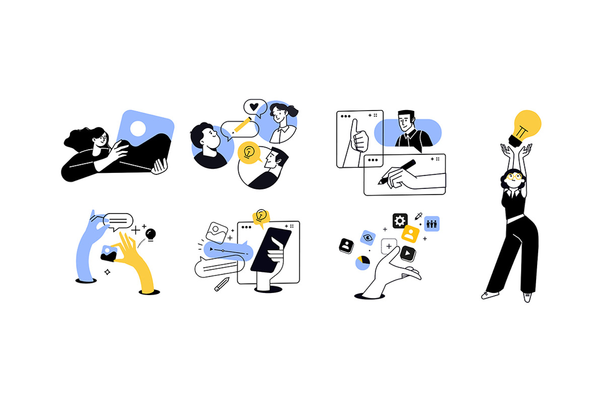 People and design, a Technology Illustration by PureSolution