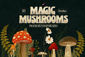 Magic Mushroom Stamp Brushes