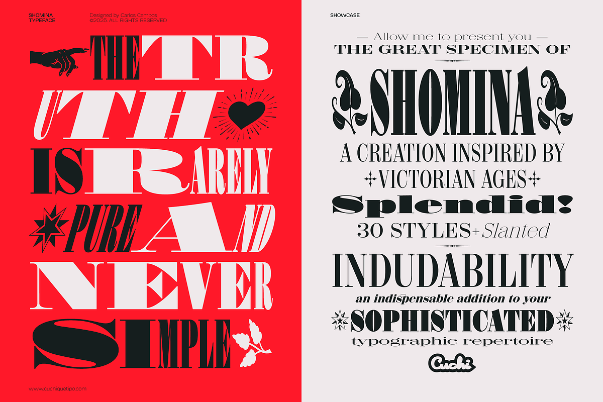 Shomina Font, a Serif Font by Cuchi, qué Tipo! Foundry (Photo 20 of 21)