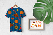 Cute Thanksgiving Seamless Patterns, a Pattern Graphic by LaBelezokaDesign (Thumbnail 3 of 6)
