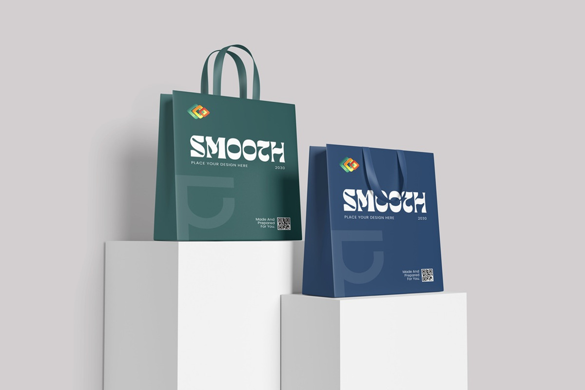 Paper Bag Mockup, a Packaging Mockup by AndikaGraphic (Photo 3 of 5)