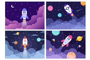 20 Cute Astronaut Space Background