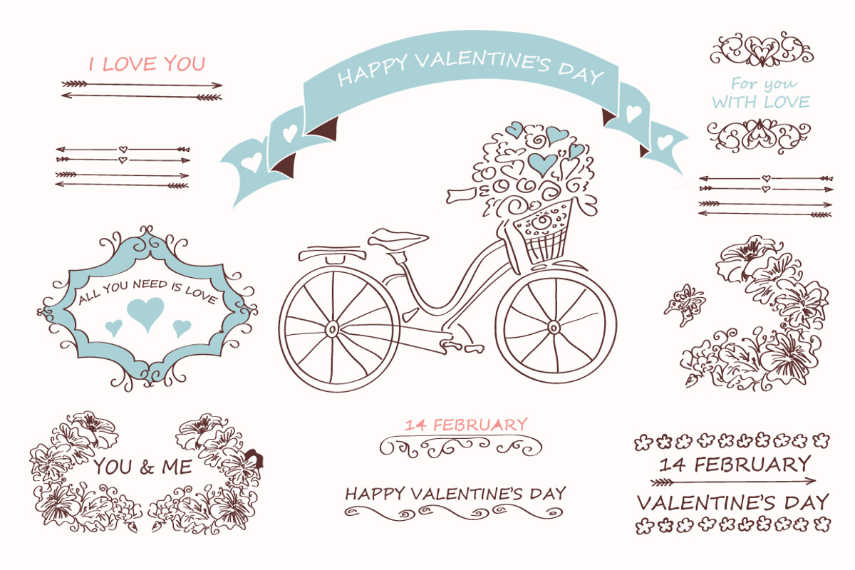HandSketched Vector Elements Pack, a Decorative Illustration by Adalin (Photo 3 of 3)