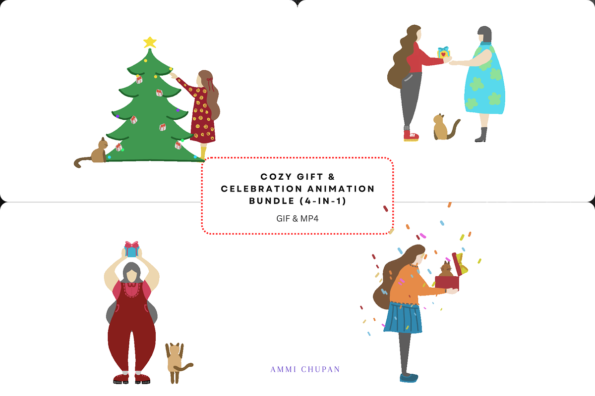 Cozy Gift & Celebration Animation, an App Template by AMMi (Photo 1 of 6)