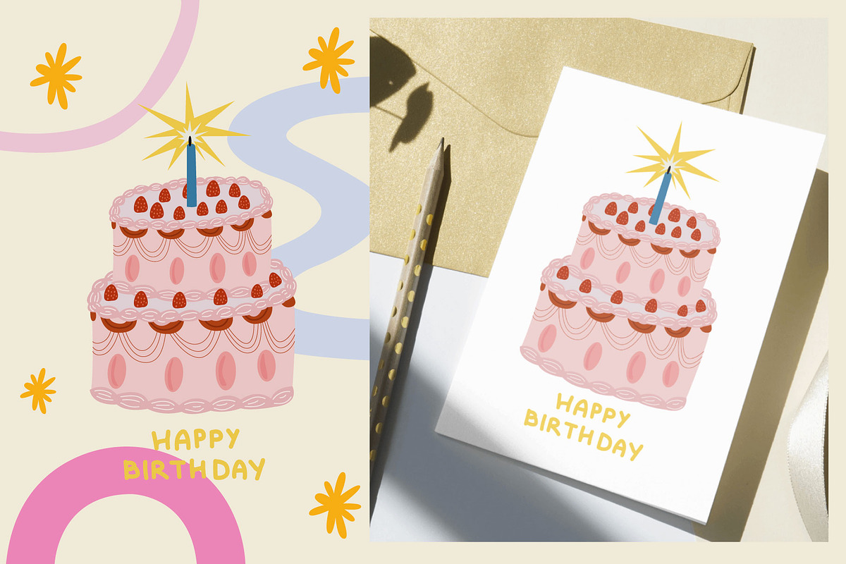 It's your Birthday bundle, a Food Illustration by Luamor (Photo 6 of 13)